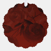 Carte Décorative Personalized Burgundy & Beige Butterflies & Tiara (Verso)