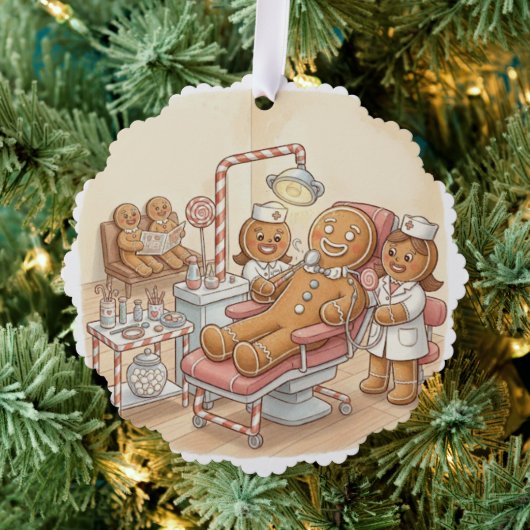 Carte Décorative Personalized Gingerbread Dentist Christmas Card (Insitu (Arbre))