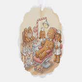 Carte Décorative Personalized Gingerbread Dentist Christmas Card (Droite)
