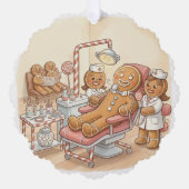 Carte Décorative Personalized Gingerbread Dentist Christmas Card (Recto)