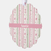 Carte Décorative Personalized Pink Coquette Auntie Holiday (Gauche)
