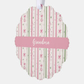 Carte Décorative Personalized Pink Coquette Mom Holiday (Gauche)