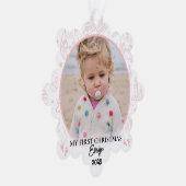 Carte Décorative personnalisation Baby First Noël keepsaké (Droite)