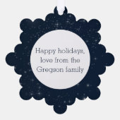 Carte Décorative Personnalisé O Holy Night Chanson de Noël (Verso)