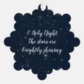 Carte Décorative Personnalisé O Holy Night Chanson de Noël (Recto)