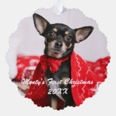 Carte Décorative Pet Premier Noël (Verso)