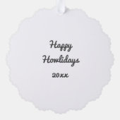 Carte Décorative Photo Animaux de compagnie Santa Hat Happy Howlida (Verso)
