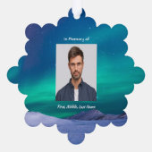 Carte Décorative Photo commémorative aurora Borealis (Verso)