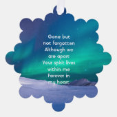 Carte Décorative Photo commémorative aurora Borealis (Recto)