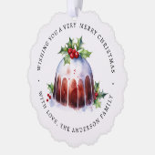 Carte Décorative Photo couleur d'aquarelle des baies de Noël (Gauche)