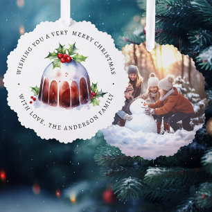 Carte Décorative Photo couleur d'aquarelle des baies de Noël