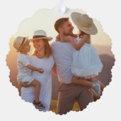 Carte Décorative Photo de famille moderne Boho (Verso)