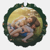 Carte Décorative Photo de famille moderne Vacances de Noël rustique (Verso)