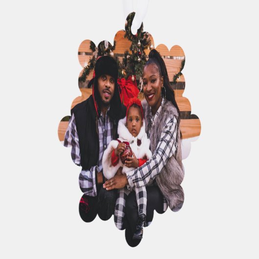 Carte Décorative Photo de famille personnalisée Noël (Droite)