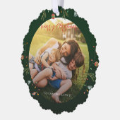 Carte Décorative Photo de famille Rustic Boho Noël (Gauche)