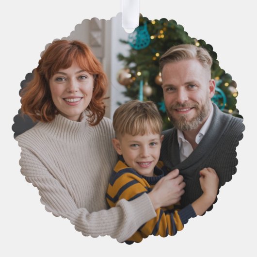 Carte Décorative Photo de monogramme rustique inédite (Verso)