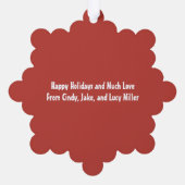 Carte Décorative Photo de Noël de famille (Verso)