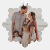 Carte Décorative Photo de Noël Maximale Géométrique (Verso)