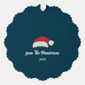 Carte Décorative Photo de Noël Retro Vibe (Verso)