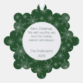 Carte Décorative Photo d'un flacon à neige (Verso)