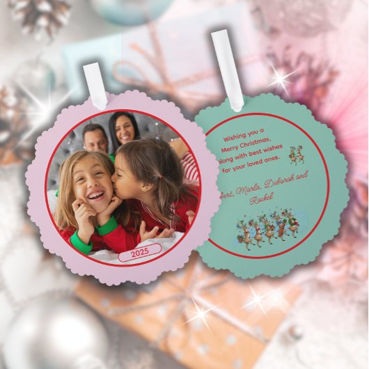 Carte Décorative Photo Fun Stomping Reindees