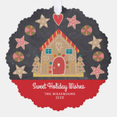 Carte Décorative Photo Gingerbread Sweet Holiday Wives Chalkboard (Recto)