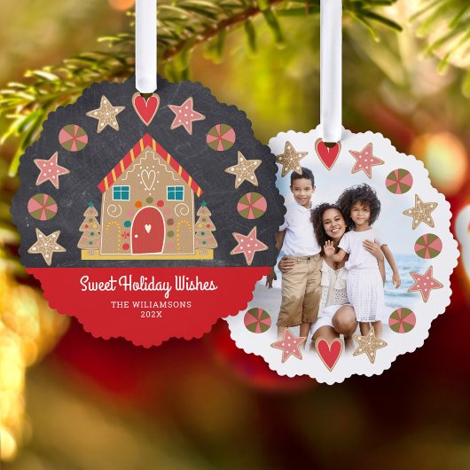 Carte Décorative Photo Gingerbread Sweet Holiday Wives Chalkboard