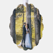 Carte Décorative Photo juste mariée (Gauche)