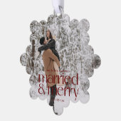 Carte Décorative Photo Marié & Joyeux Newlyweds (Gauche)