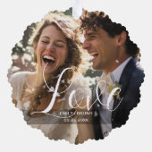 Carte Décorative Photo, nom et texte personnalisés (Verso)