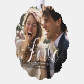 Carte Décorative Photo, nom et texte personnalisés (Gauche)