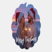 Carte Décorative Photo personnalisée et texte Noël 2025 personnalis (Droite)