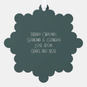 Carte Décorative Photo personnalisée Noël (Verso)