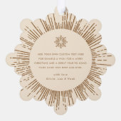 Carte Décorative Photo rétro crème solaire flocon de neige Noël (Verso)