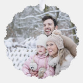 Carte Décorative Photo rouge poinsettia Noël unique (Verso)