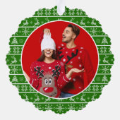 Carte Décorative Photo Ugly Sweet Noël Chalkboard Holiday (Verso)