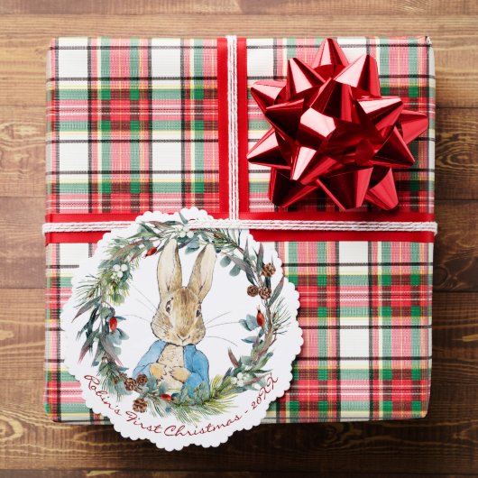 Carte Décorative Pierre le lapin Personnalisé Premier Noël (Insitu (Cadeau))