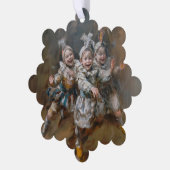 Carte Décorative Pierrots - Papier de décoration (Gauche)