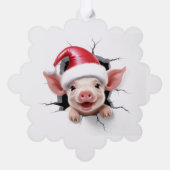 Carte Décorative Pig 3D (Verso)