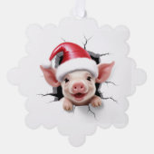 Carte Décorative Pig 3D (Recto)