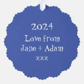 Carte Décorative Pingouin de Noël personnalisé (Verso)