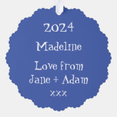 Carte Décorative Pingouin de Noël personnalisé (Verso)