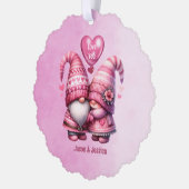 Carte Décorative Pink Gnome Valentine Couple Apat (Gauche)