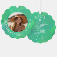 Pisces Zodiac Astrologie Photo Personnalisée Date