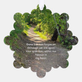 Carte Décorative Piste de prière de la photographie commémorative F (Verso)