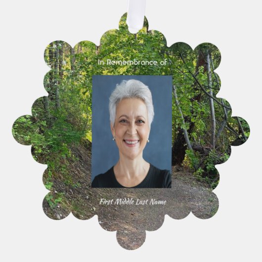 Carte Décorative Piste de prière de la photographie commémorative F (Recto)