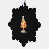 Carte Décorative Pizza Christmas Tree Lumières Jeu de Noël (Gauche)