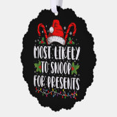 Carte Décorative Plus susceptible de fouiner pour les cadeaux de No (Gauche)