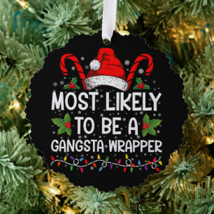 Carte Décorative Plus susceptible d'être un Gangsta Wrapper Family