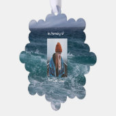 Carte Décorative Poem Memorial Keepsake Ocean Sea Beach (Gauche)